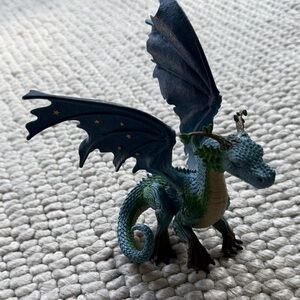 Earth Dragon Blue and Green Dragon Figurine